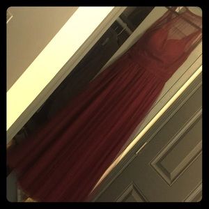 Wine colored formal dress